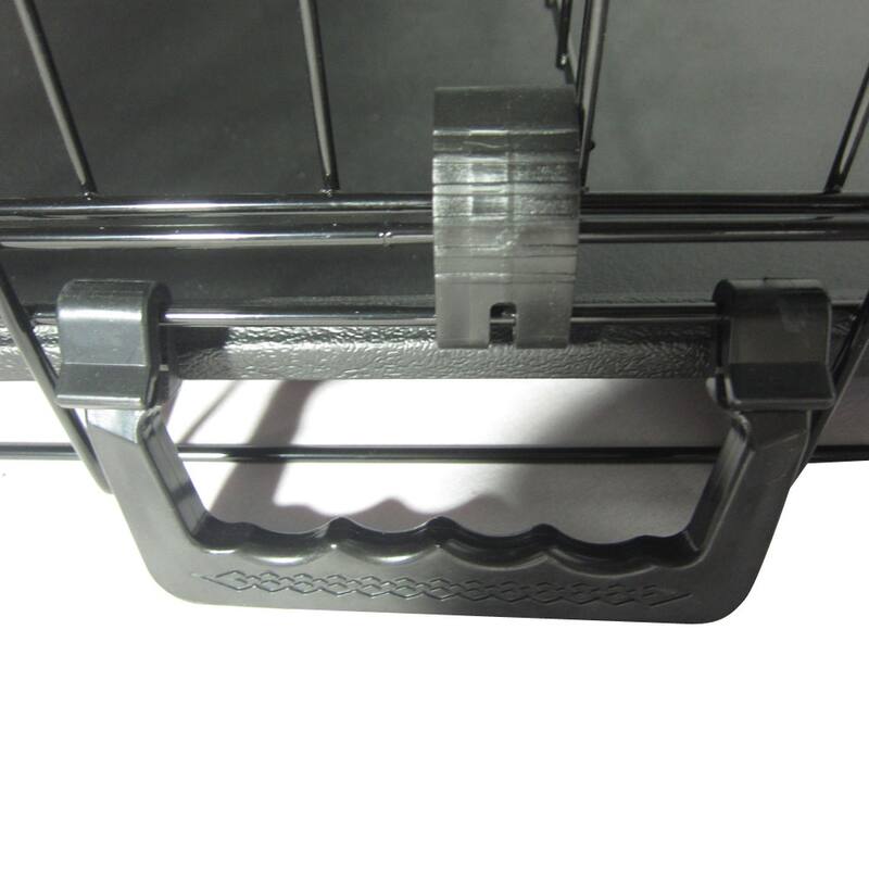 Black Wire Metal Pet Kennel Cat Dog Folding Steel Crate with Rounded Edges and Carrying Handle