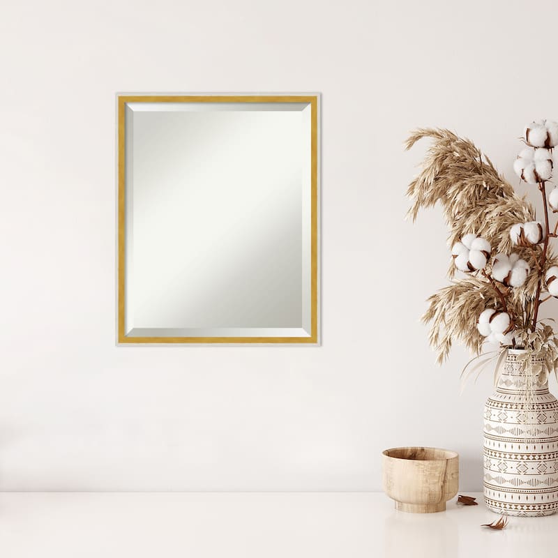 Paige Beveled Wood Framed Wall Mirror