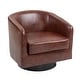 preview thumbnail 92 of 122, UIXE 360° Swivel Barrel Accent Chair Armchair For Living Room