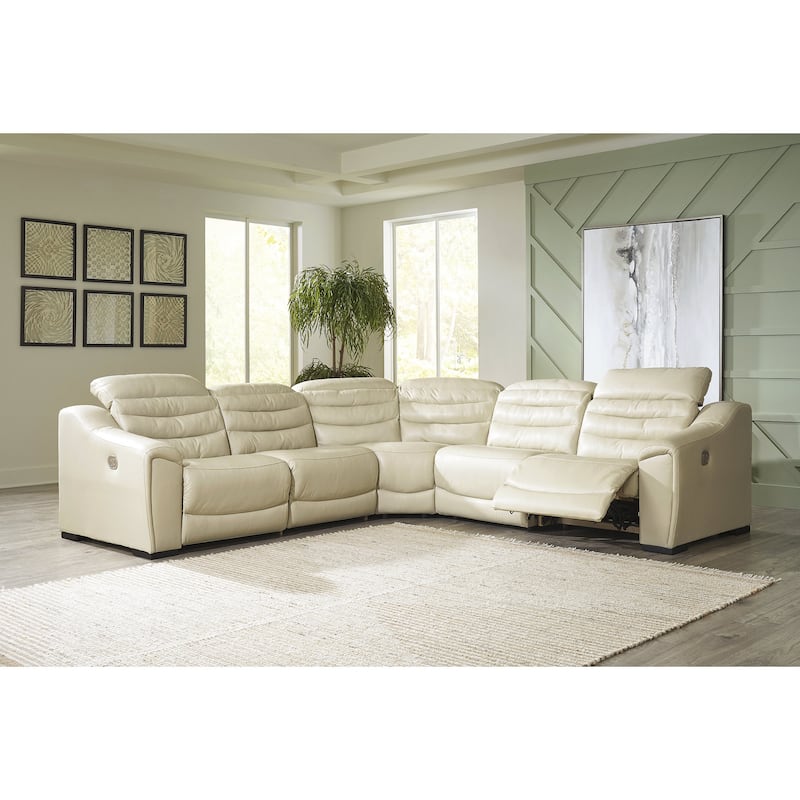 Signature Design by Ashley Center Line 5-Piece Power Reclining Sectional - 120.5"W x 120.5"D x 35"H