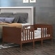 preview thumbnail 2 of 18, Gymax 2-in-1 Convertible Toddler Bed Kids Wooden Bedroom Furniture w/