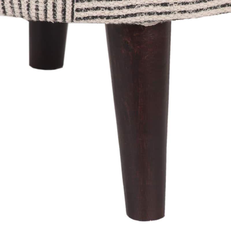 HERAT ORIENTAL Handmade Kilim Upholstered Round Stool