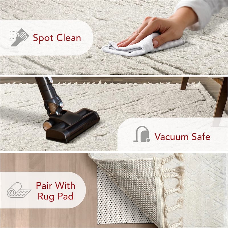 Nuloom Mandie Transitional Moroccan Tasseled Area Rug