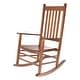 preview thumbnail 19 of 65, Porch & Den Steeplechase Genuine Hardwood Rocking Chair Oak