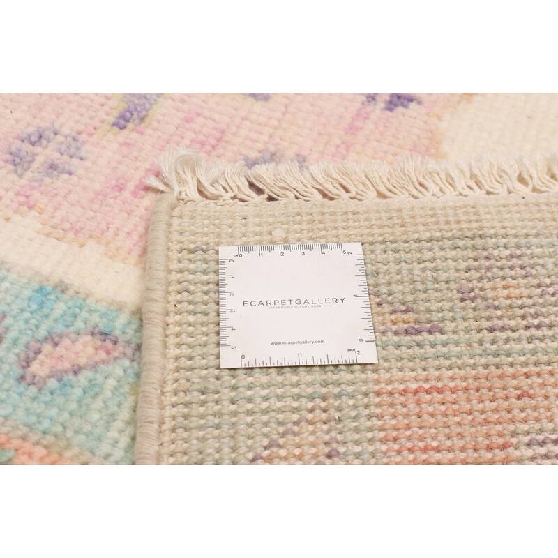 ECARPETGALLERY Hand-knotted Modern Oushak Cream Wool Rug - 7'11 x 9'10