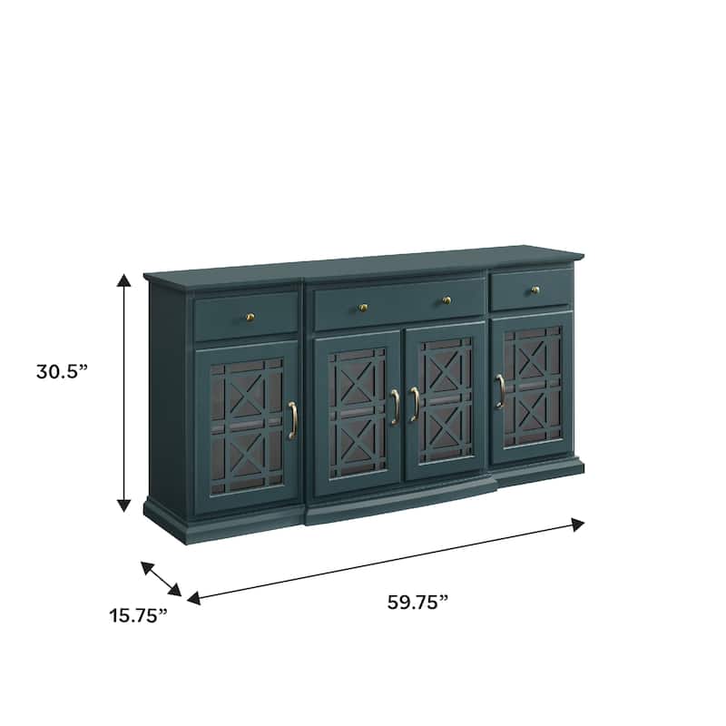 Middlebrook Loches Breakfront Fretwork Buffet
