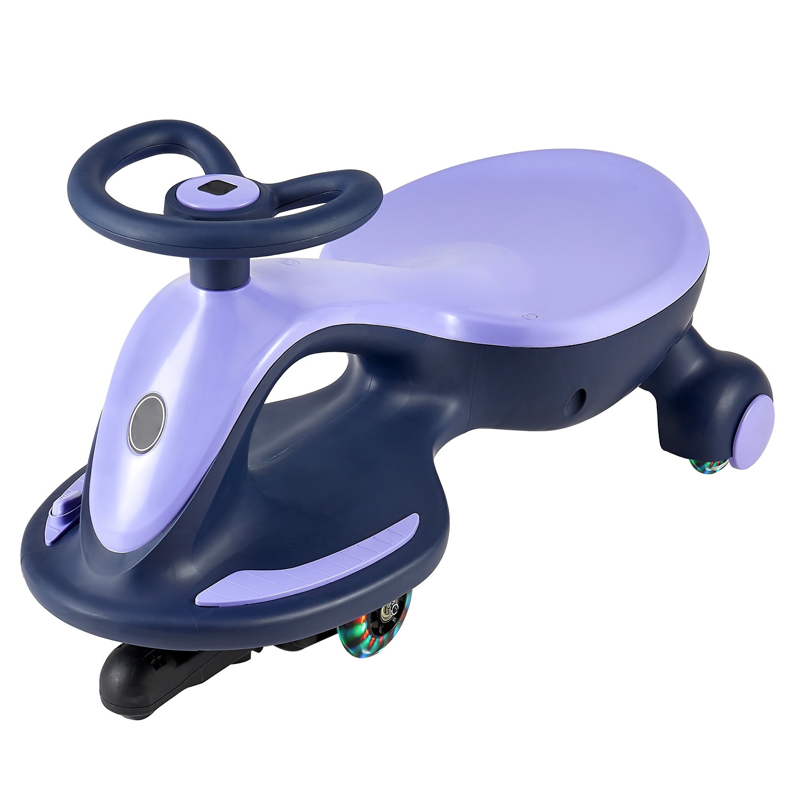 UIMOSO Electric Wiggle Car, Load 150 lbs, Rechargeable Battery, 2 in 1 Swing Car with LED Flashing Wheels, Bluetooth