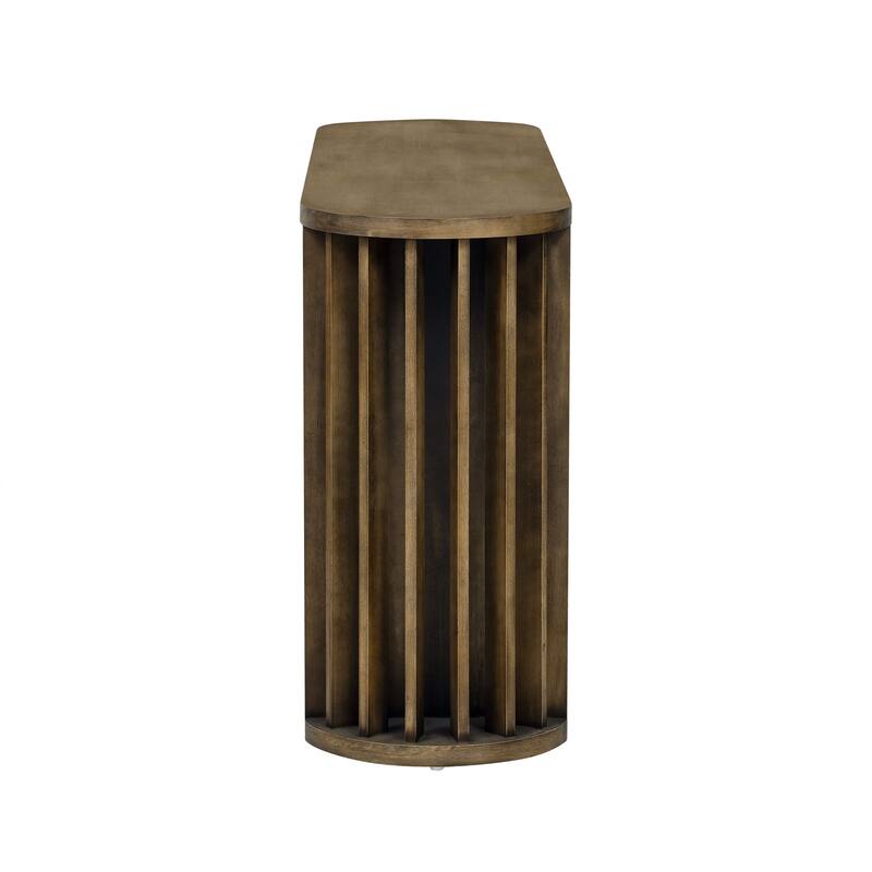 59" Long Console Table with Straight Line Design