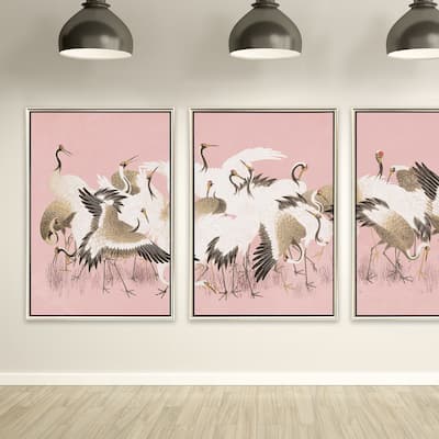 Paragon Curious Cranes - Plumule Canvas