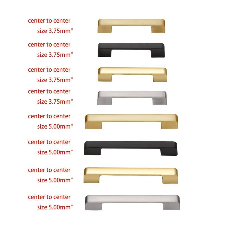 Utopia Alley Marino Pull Handle -Polished Gold Drawer Pull Handle, 5.0" Center to Center