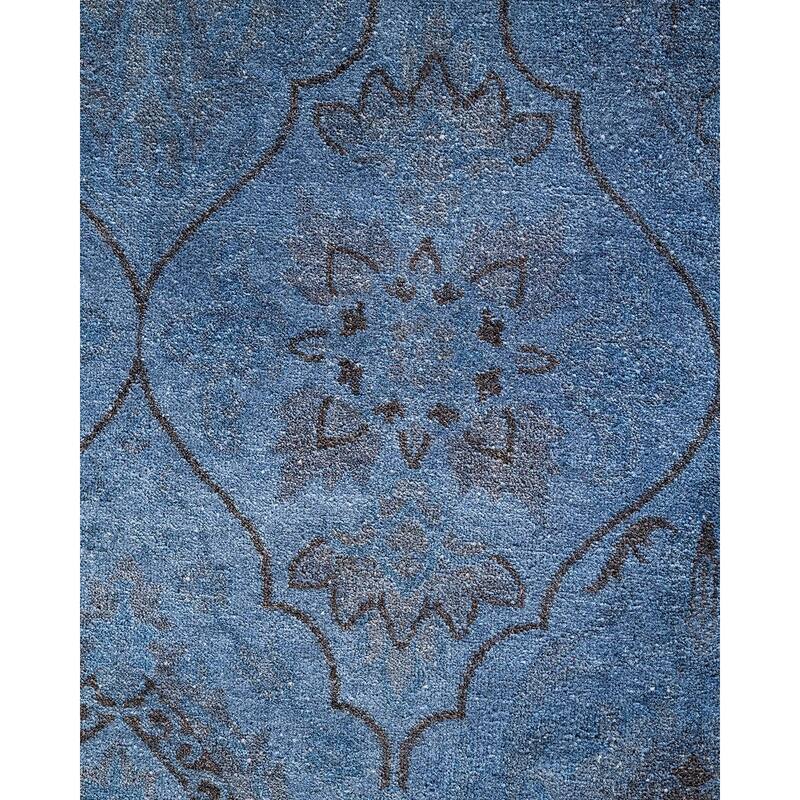 Fine Vibrance, One-of-a-Kind Hand-Knotted Area Rug - Gray, 6' 2" x 8' 10" - 6' 2" x 8' 10"