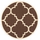 preview thumbnail 78 of 100, SAFAVIEH Courtyard Maryanne Indoor/ Outdoor Waterproof Patio Backyard Rug 7'10" x 7'10" Round - Dark Brown