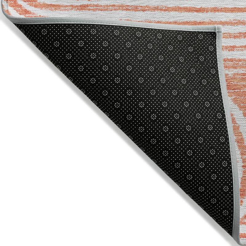 Machine Washable Indoor/ Outdoor Modern Vibes Chantille Rug