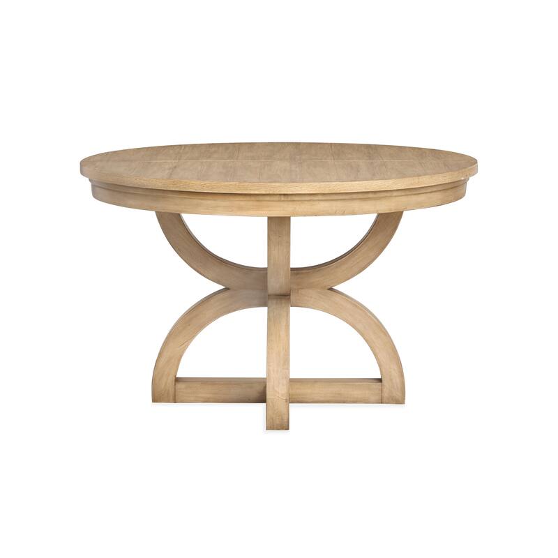 Magnussen Home Coventry Honey Maple Extendable 48" Round Dining Table - 48''W x 48''D x 30''H
