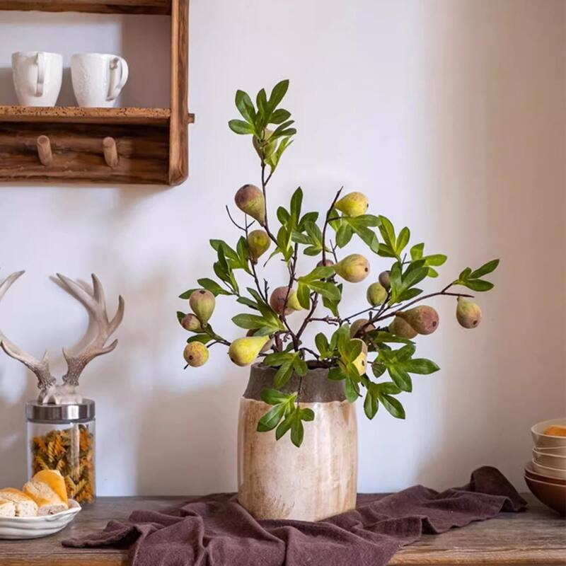 RusticReach Wild Garden Faux Fig Stem 35.4" Tall