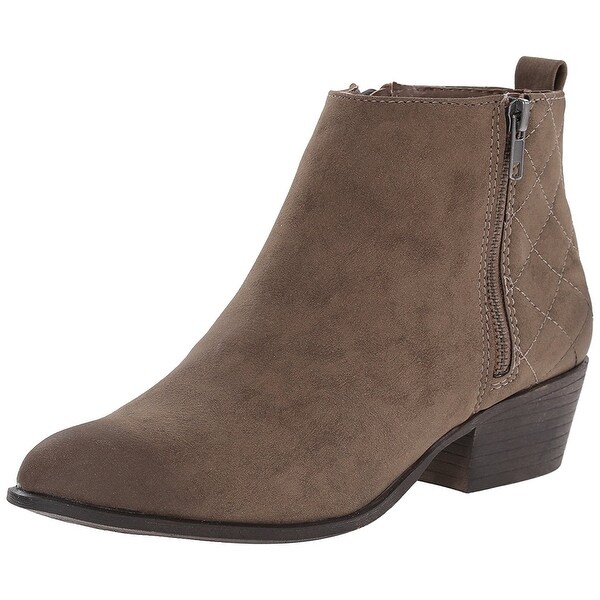 madden girl textured ankle booties