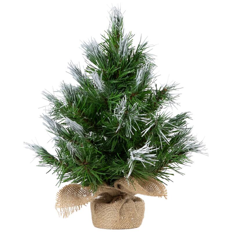 Whitecap Pine Artificial Mini Christmas Tree - 14" - Unlit - 1 Foot