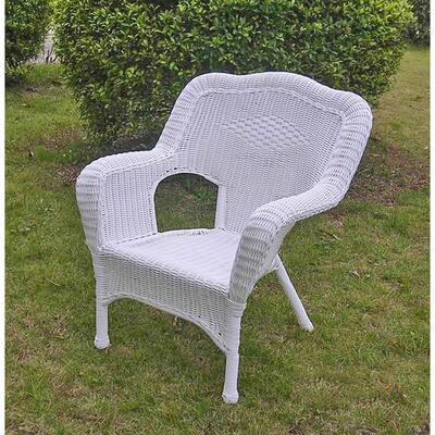 International Caravan Chelsea PVC Wicker Patio Chair (Set of 2)