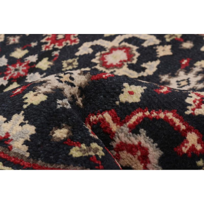 ECARPETGALLERY Hand-knotted Serapi Heritage Dark Navy Wool Rug - 2'6 x 7'10