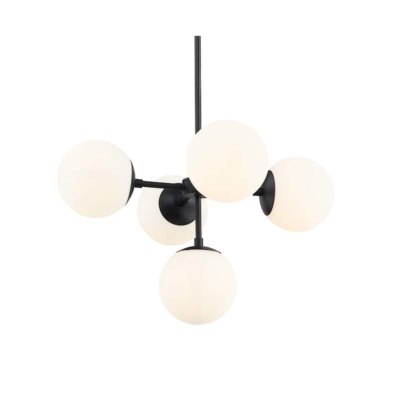 Z-Lite Midnetic 5 Light 22" Wide Chandelier - Matte Black