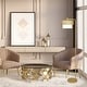 preview thumbnail 1 of 8, Celia River of Goods Painted Gold Metal 62.25-Inch Floor Lamp with Painted Gold Metal and White Fabric Drum Shade