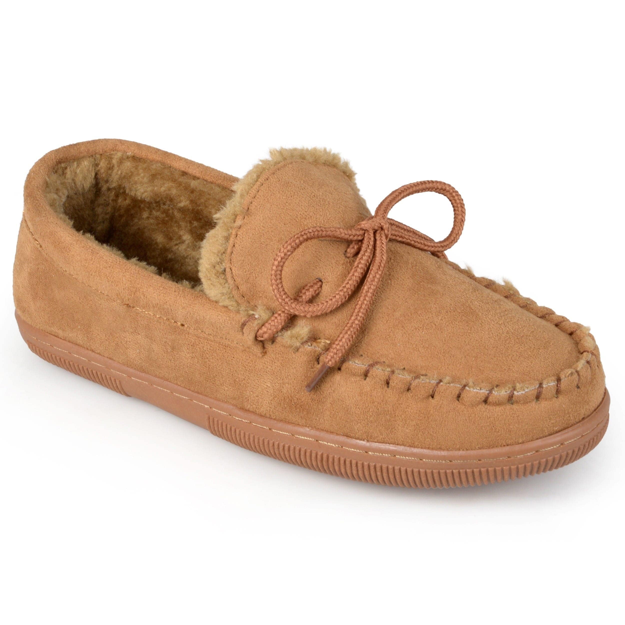 moccasins with fur on the outside