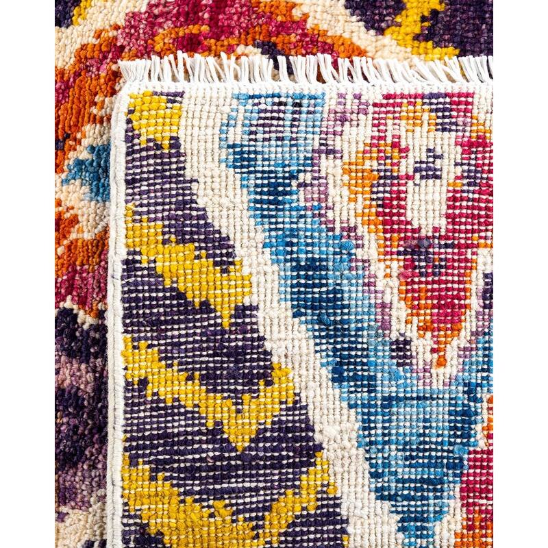 Contemporary Overdyed Wool Hand Knotted Area Rug - 7' 10" x 10' 4"