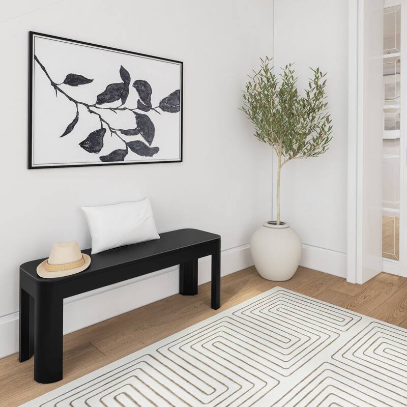 Plank and Beam Contour Dining Bench - 46"