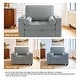 preview thumbnail 62 of 140, 3-in-1 Corduroy Sleeper Sofa Pull-Out Bed Convertible Adjustable Loveseat with USB Port