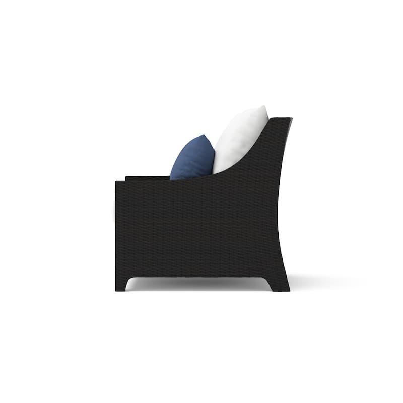 Deco 2 Piece Sunbrella Outdoor Patio Club Chairs - 30"W x 33"D x 32"H