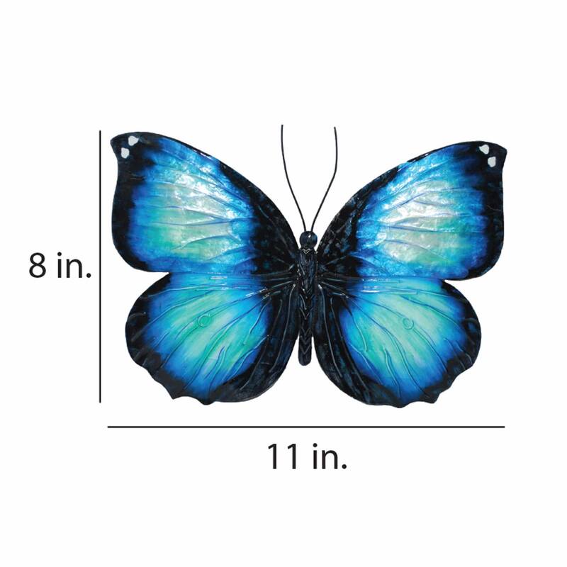 Butterfly Wall Decor Blue And Black