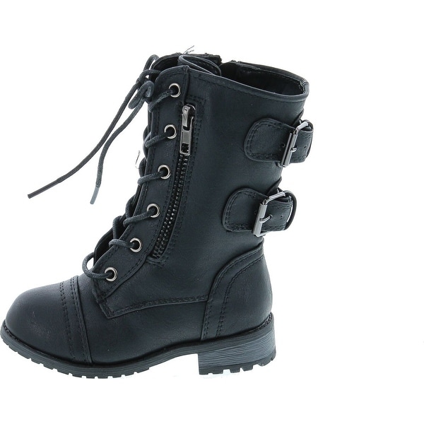 black combat boots for toddlers