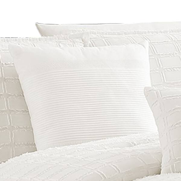 Shop Black Friday Deals On 7 Piece Cotton King Comforter Set With Fringe Details White On Sale Overstock 32006751