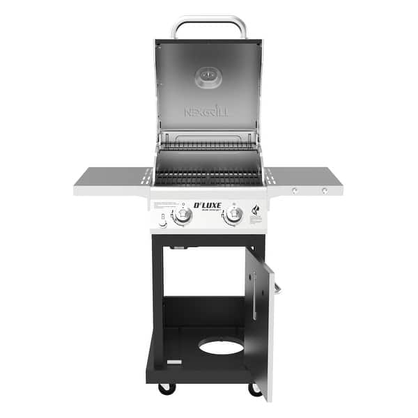 Nexgrill 2Burner Gas, Black and Stainless Steel PropaneGrills Bed