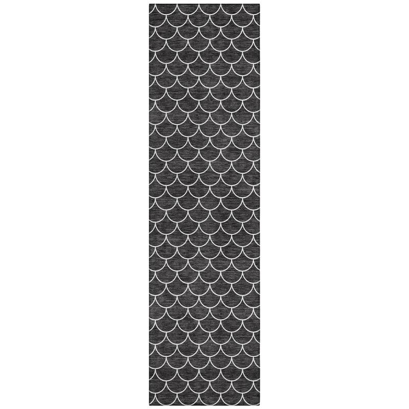 Machine Washable Indoor/ Outdoor Chantille Modern Geo Rug