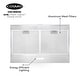 preview thumbnail 7 of 8, Cosmo 30 in. Ducted Under Cabinet Range Hood with 3-Speed Fan, Push Buttons - 30 in.