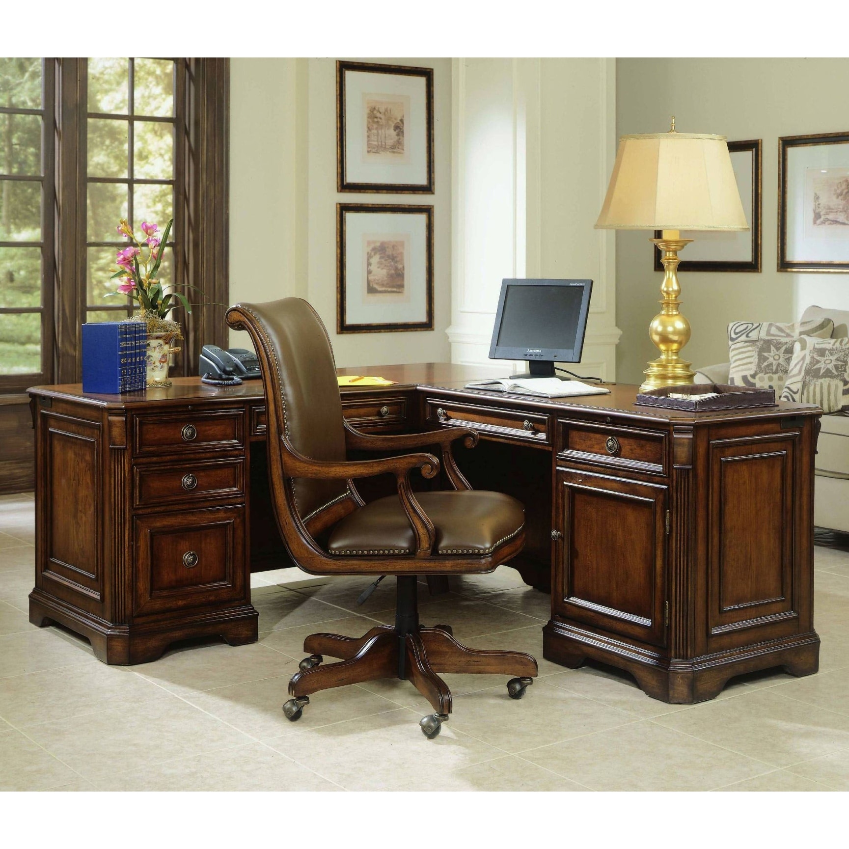 Shop Hooker Furniture 281 10 453 68 1 4 Wide Hardwood Executive