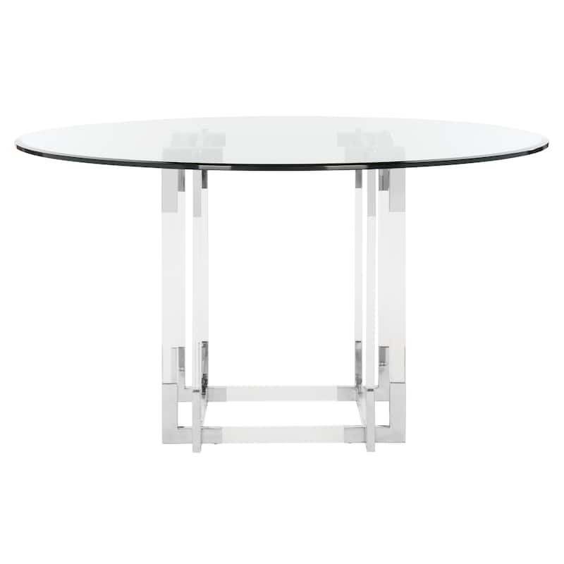 SAFAVIEH Couture Reiner Round Acrylic Dining Table