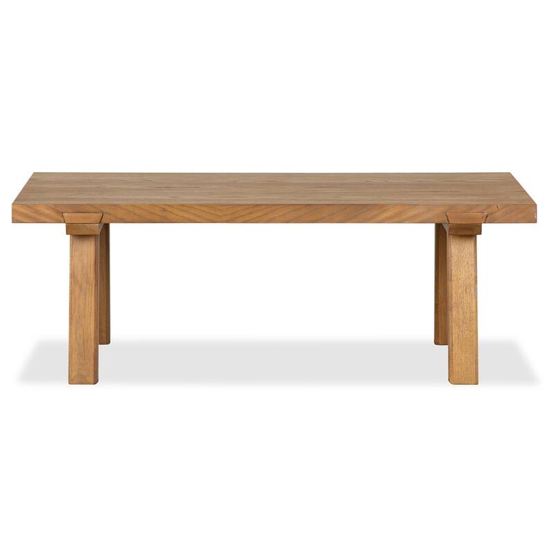 Magnussen Home Lindon Belgian Wheat Rectangular Cocktail Table - 48''W x 28.25''D x 17''H