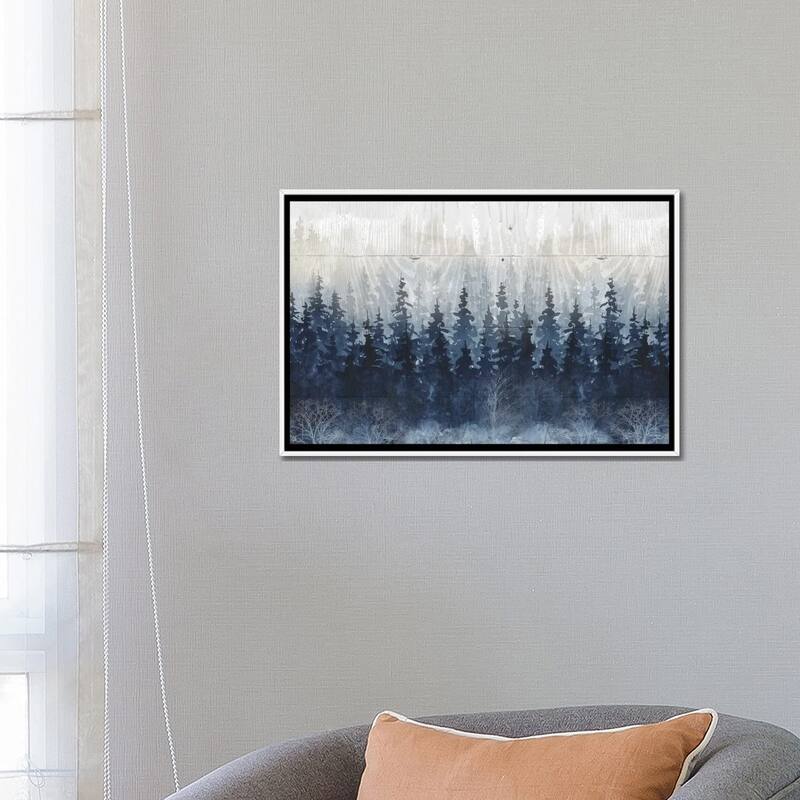 iCanvas "Misty Indigo Forest" by Carol Robinson Framed Canvas Print