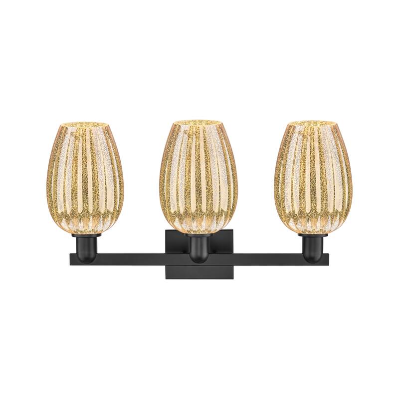 Innovations Lighting Downtown Urban - Preston - 3 Light 26" Flute Shade Bath Vanity Light