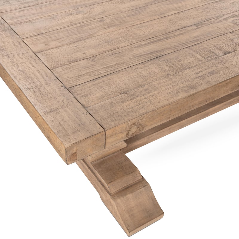 Allegra 94" Reclaimed Pine Wood Dining Table in Natural