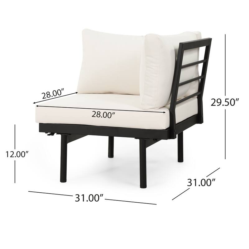 Outdoor 5 Seater Sectional Sofa Set