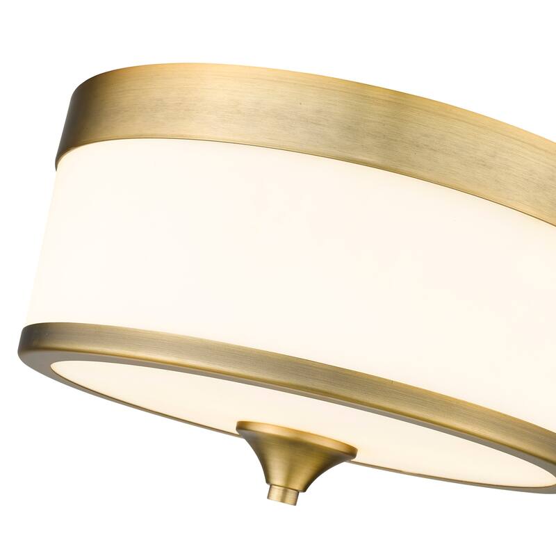 Z-Lite Cosmopolitan 3 Light 14" Wide Flush Mount Drum Ceiling Fixture