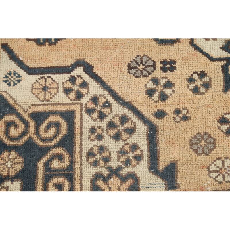 Bakhtiari Persian Vintage Area Rug Handmade Wool Carpet - 5'1" x 9'11"