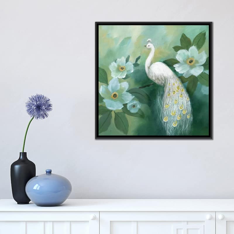iCanvas "Proud Peacock" by Nan Framed Canvas Print