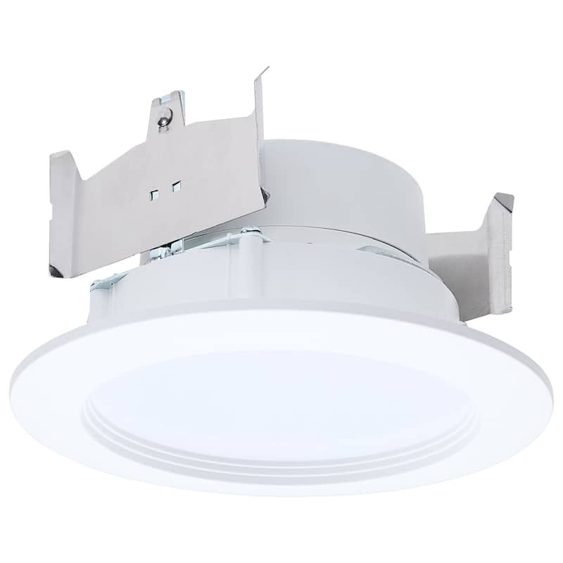 8W 4 Inch LED Downlight Retrofit 27K/30K/35K/40K/50K CCT Regressed Wafer Round