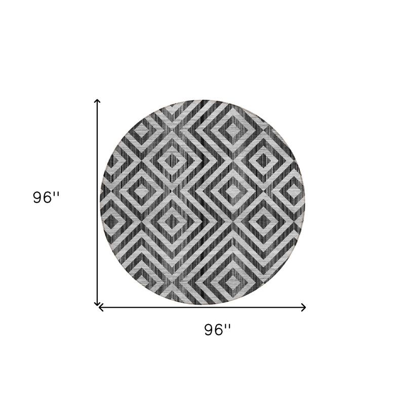 HomeRoots Geometric Transitional Rectangle Outdoor Rug