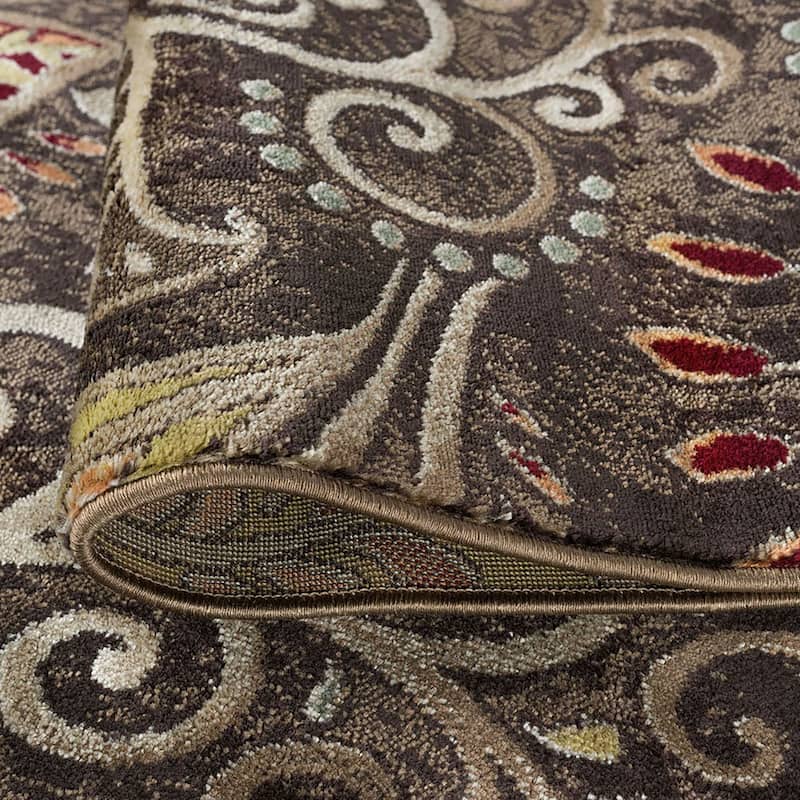 Caprice Mid-Century Modern Floral Indoor Area Rug