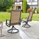 preview thumbnail 7 of 21, PATIO FESTIVAL Outdoor Swivel Metal Dining Chair (2-Pack)
